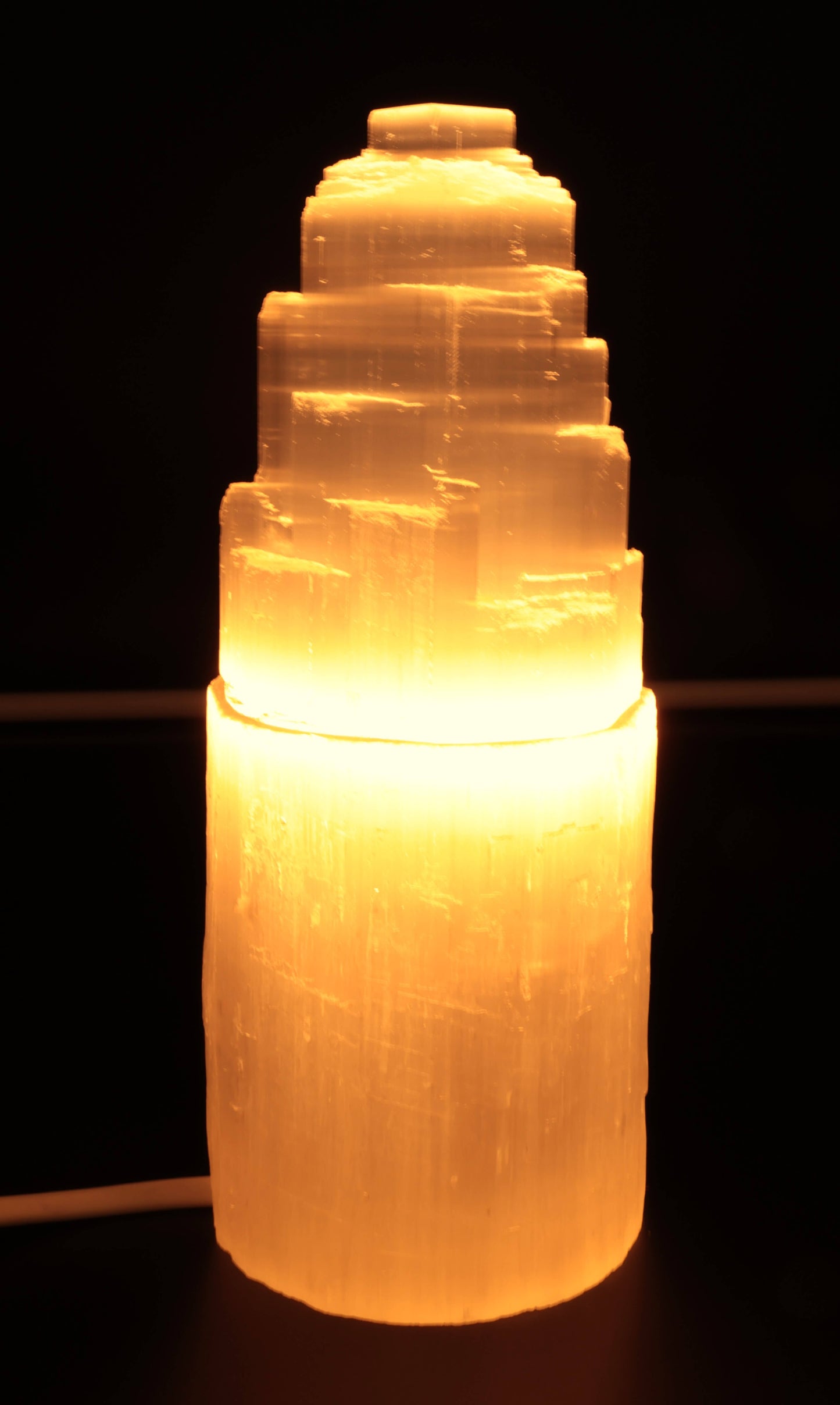 Lampe Sélénite Montagne 20cm