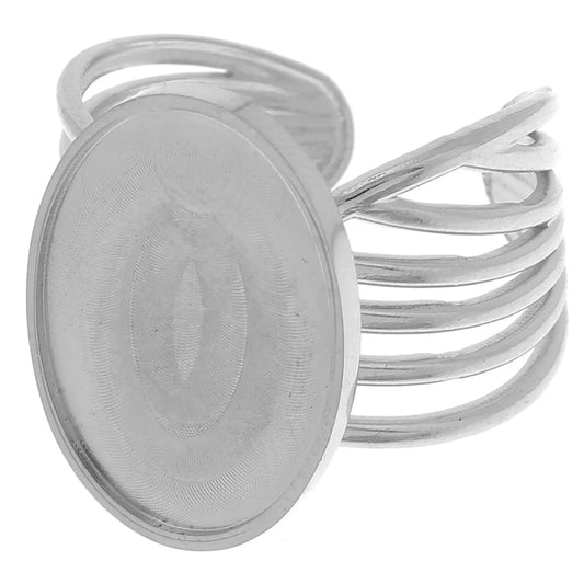 Bague Ines (ovale et ronde)