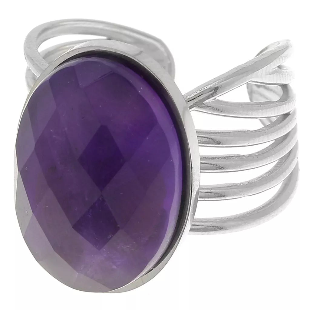 Bague Ines (ovale et ronde)