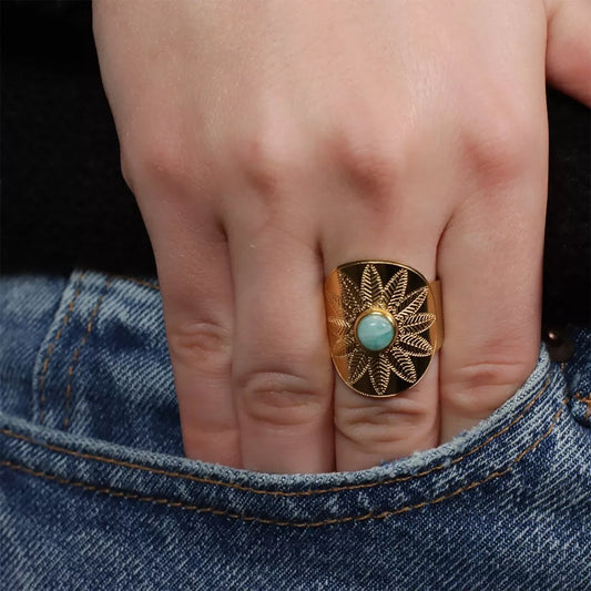 Bague Amazone Dorée (52 à 58)