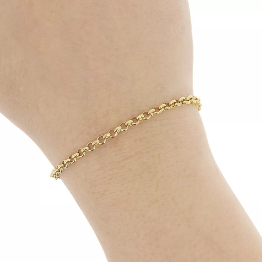 Chaines dorées Acier Inox - 50cm