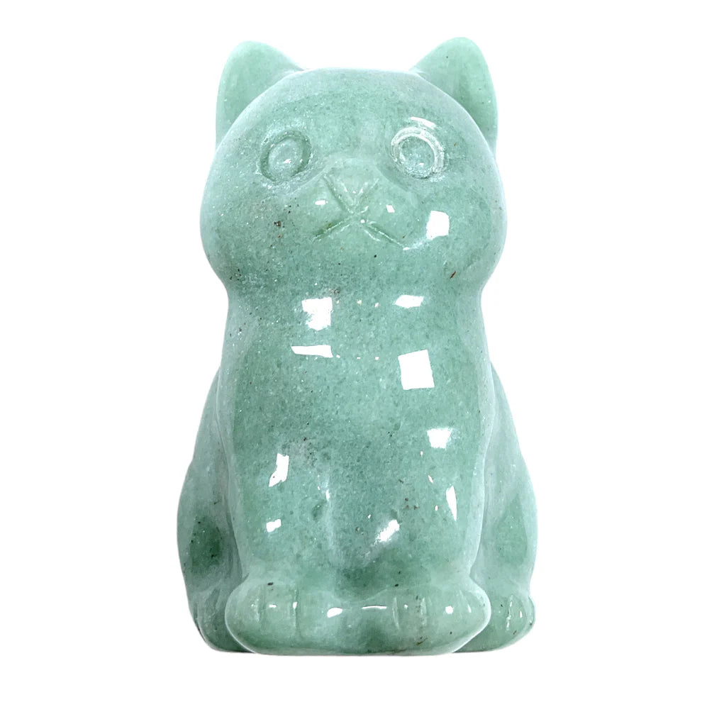 Chat Aventurine Verte