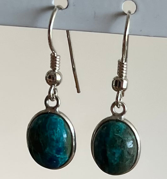 Dormeuses Chrysocolle serties