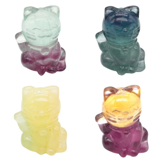 Chat Fluorite Multicolore