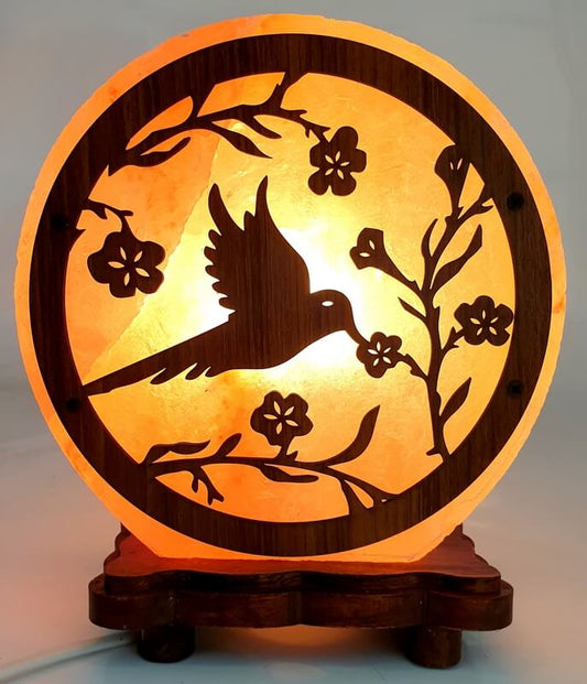 Lampe de Sel Oiseau 20cm