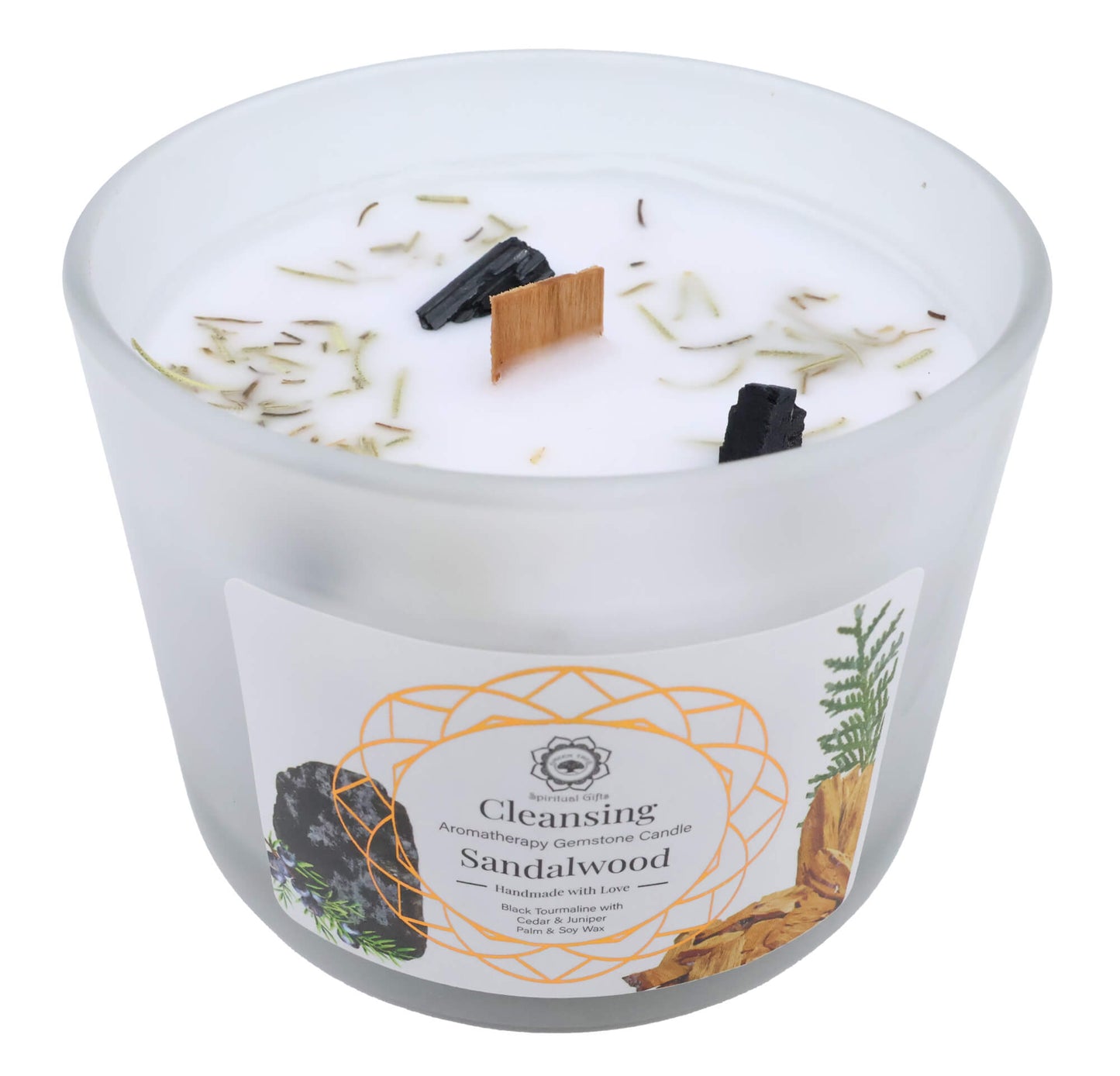 Bougies Fleurs Sacrées et Pierres Naturelles