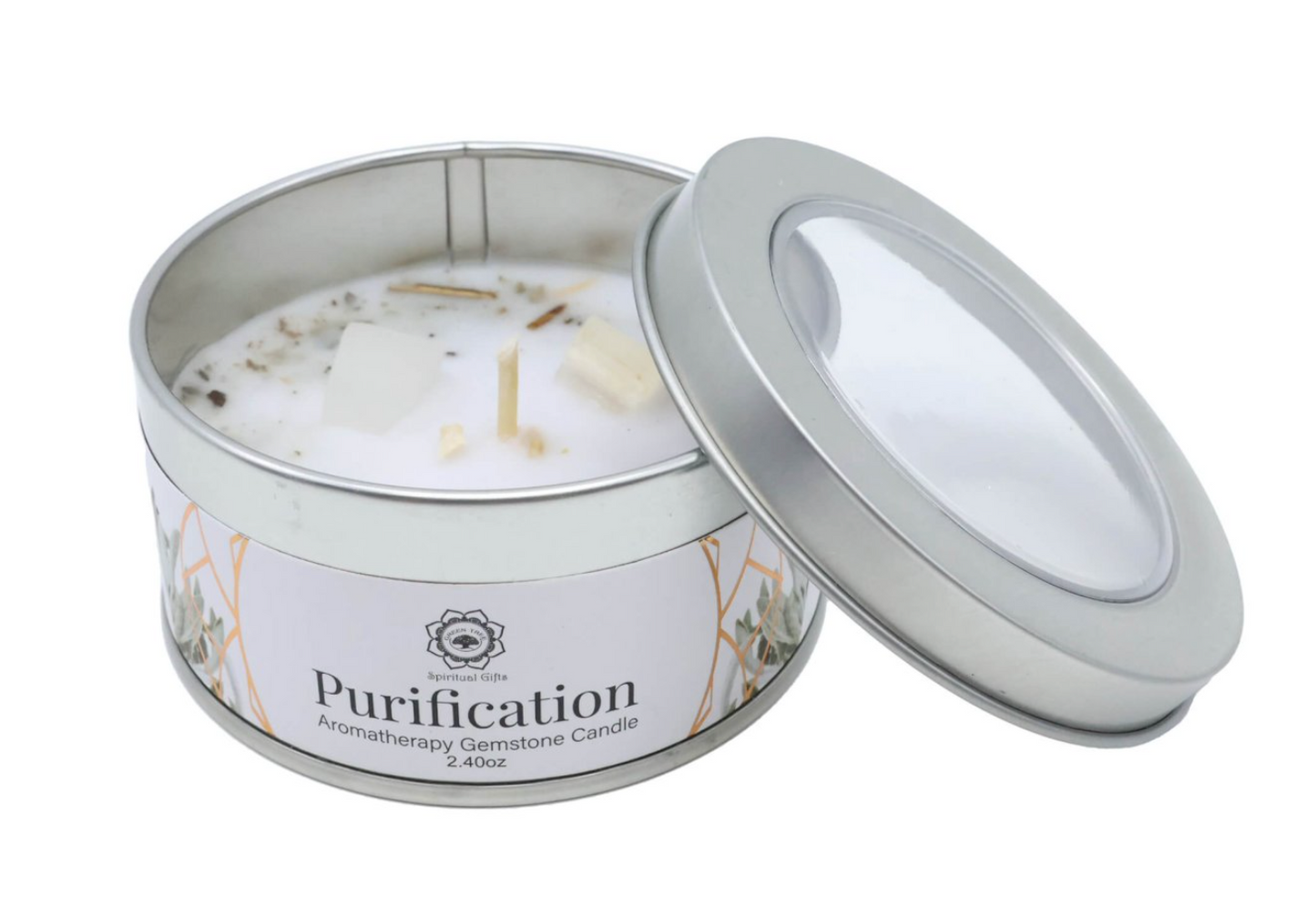 Bougies Fleurs Sacrées et Pierres Naturelles