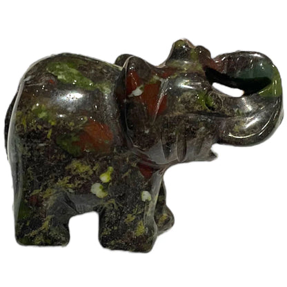 Eléphant Jaspe Sang de Dragon