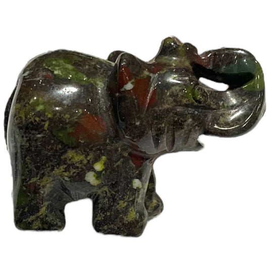 Eléphant Jaspe Sang de Dragon