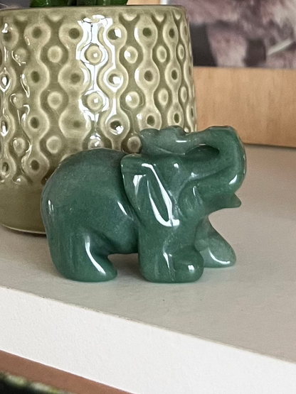 Eléphant Aventurine Verte