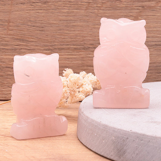 Chouette Quartz rose