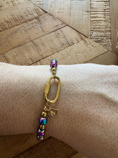 Bracelet Éclat d’orage Hématite