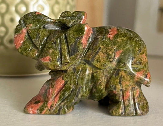 Eléphant Jaspe Unakite