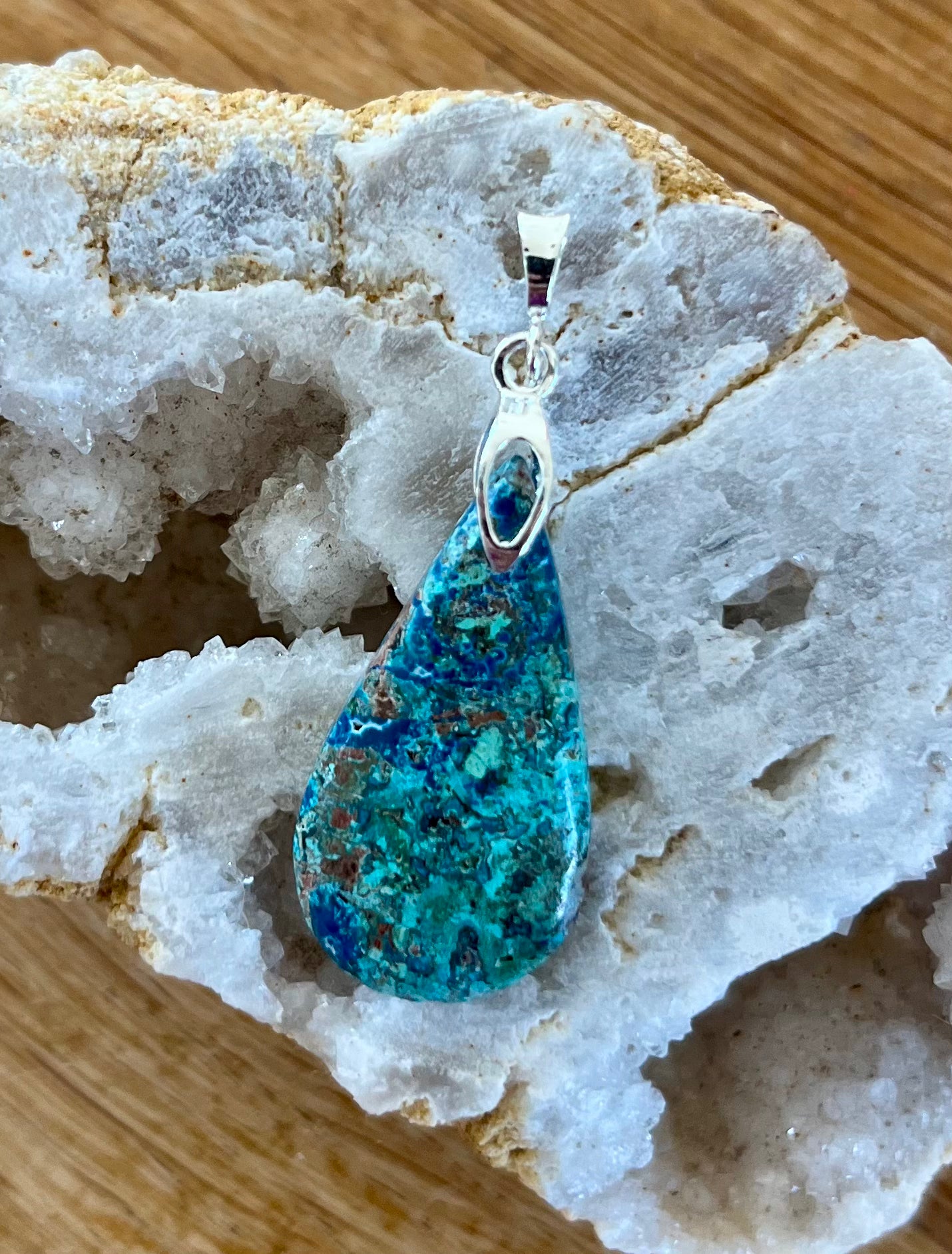 Pendentif Shattuckite Argent 925