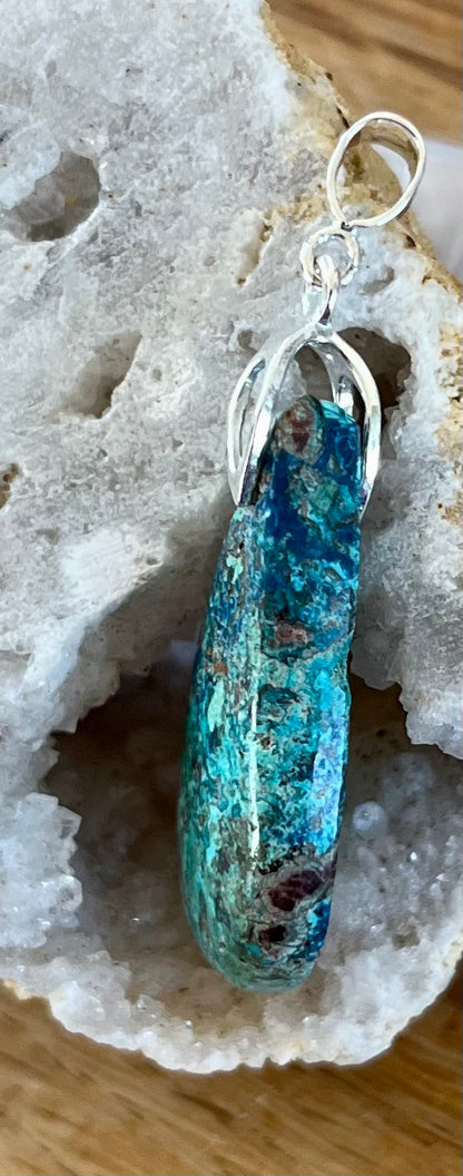 Pendentif Shattuckite Argent 925