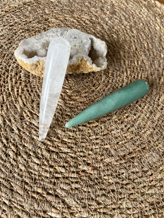 Bâton de massage en Aventurine Verte
