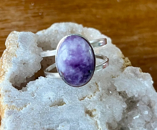 Bague Elodie Lépidolite Argent 925