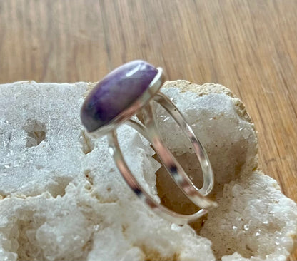 Bague Elodie Lépidolite Argent 925