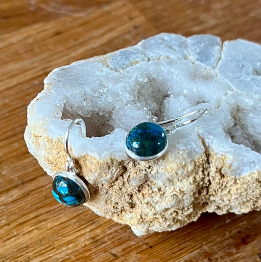 Dormeuses Chrysocolle Argent 925