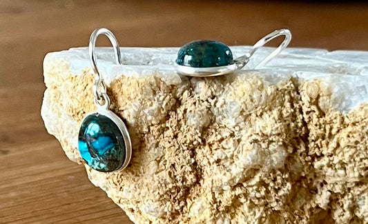 Dormeuses Chrysocolle Argent 925
