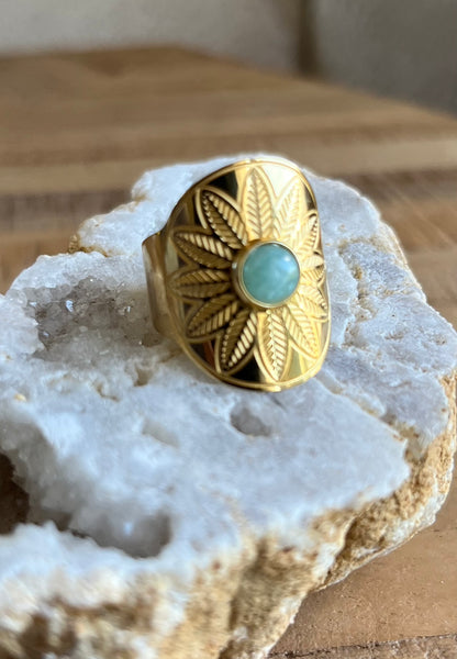 Bague Amazone Dorée (52 à 58)