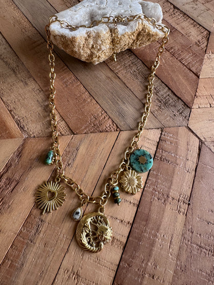 Collier breloques Séléné