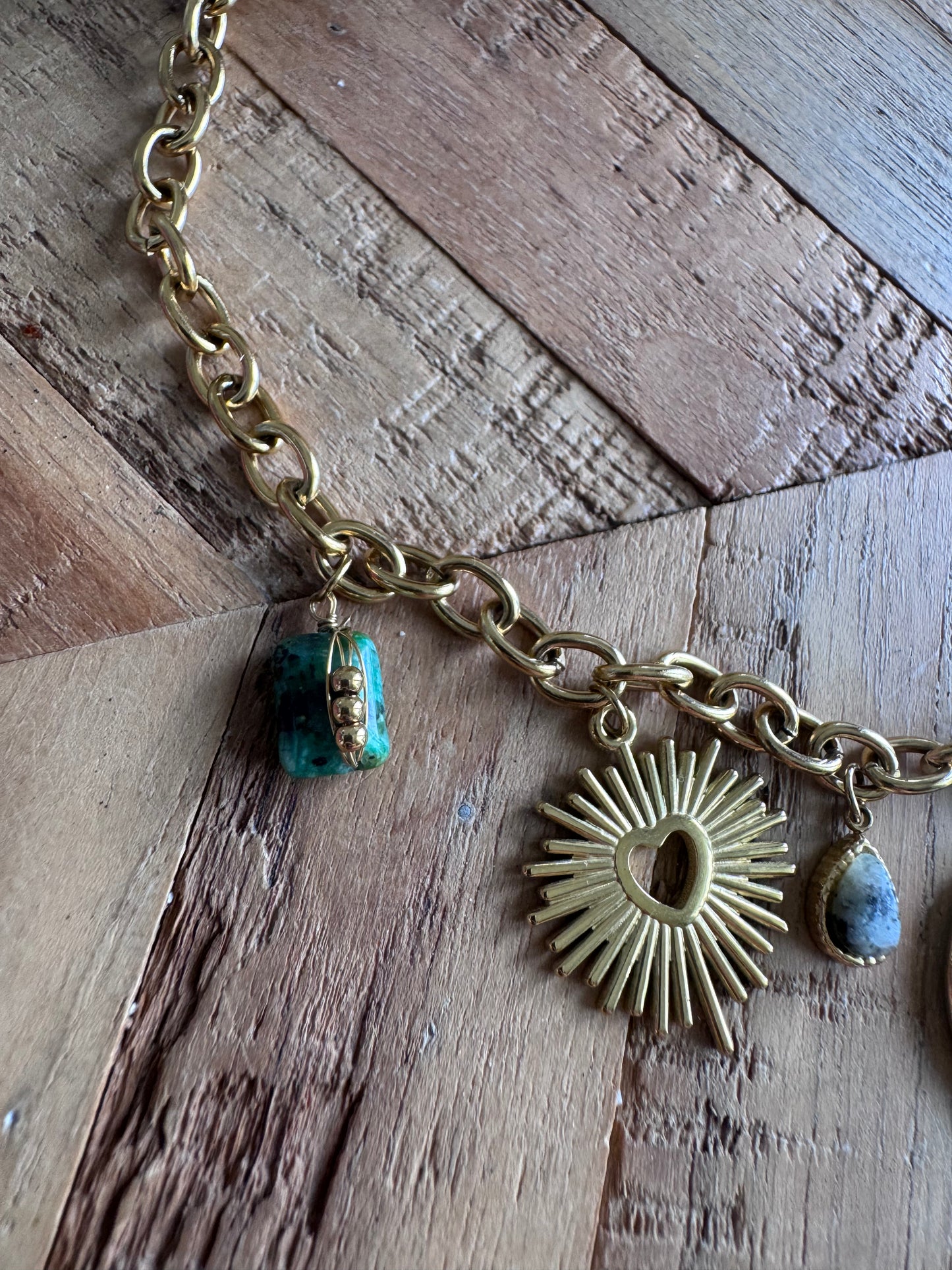 Collier breloques Séléné