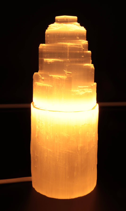 Lampe Sélénite Montagne 20cm
