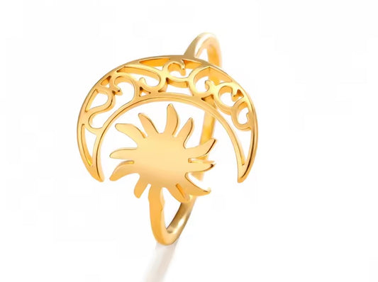 Bague Lune et Soleil N°8