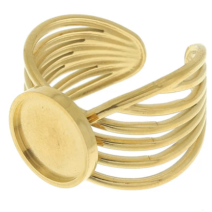 Bague Ines (ovale et ronde)