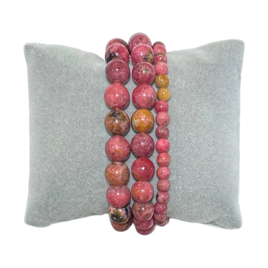 Bracelet Rhodochrosite AA (Brésil)