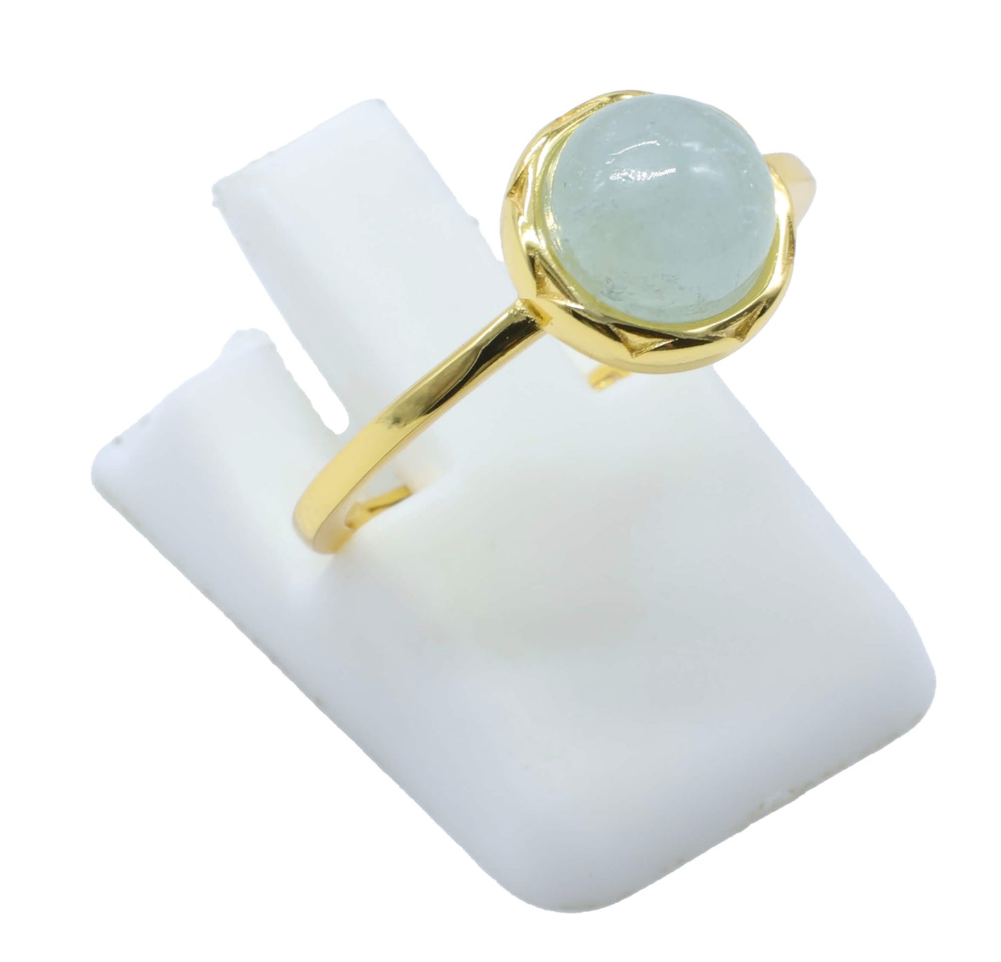 Bague Ronde Argent 925 Plaquée Or