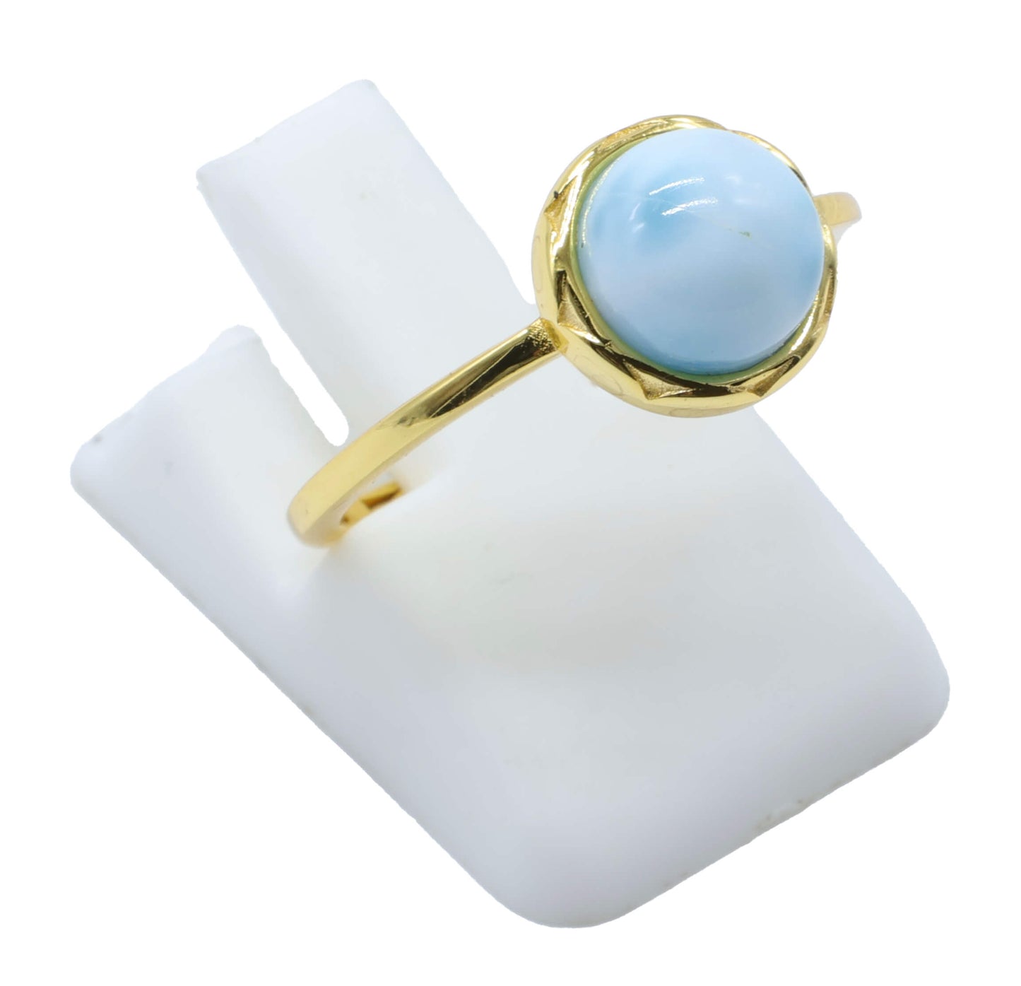 Bague Ronde Argent 925 Plaquée Or