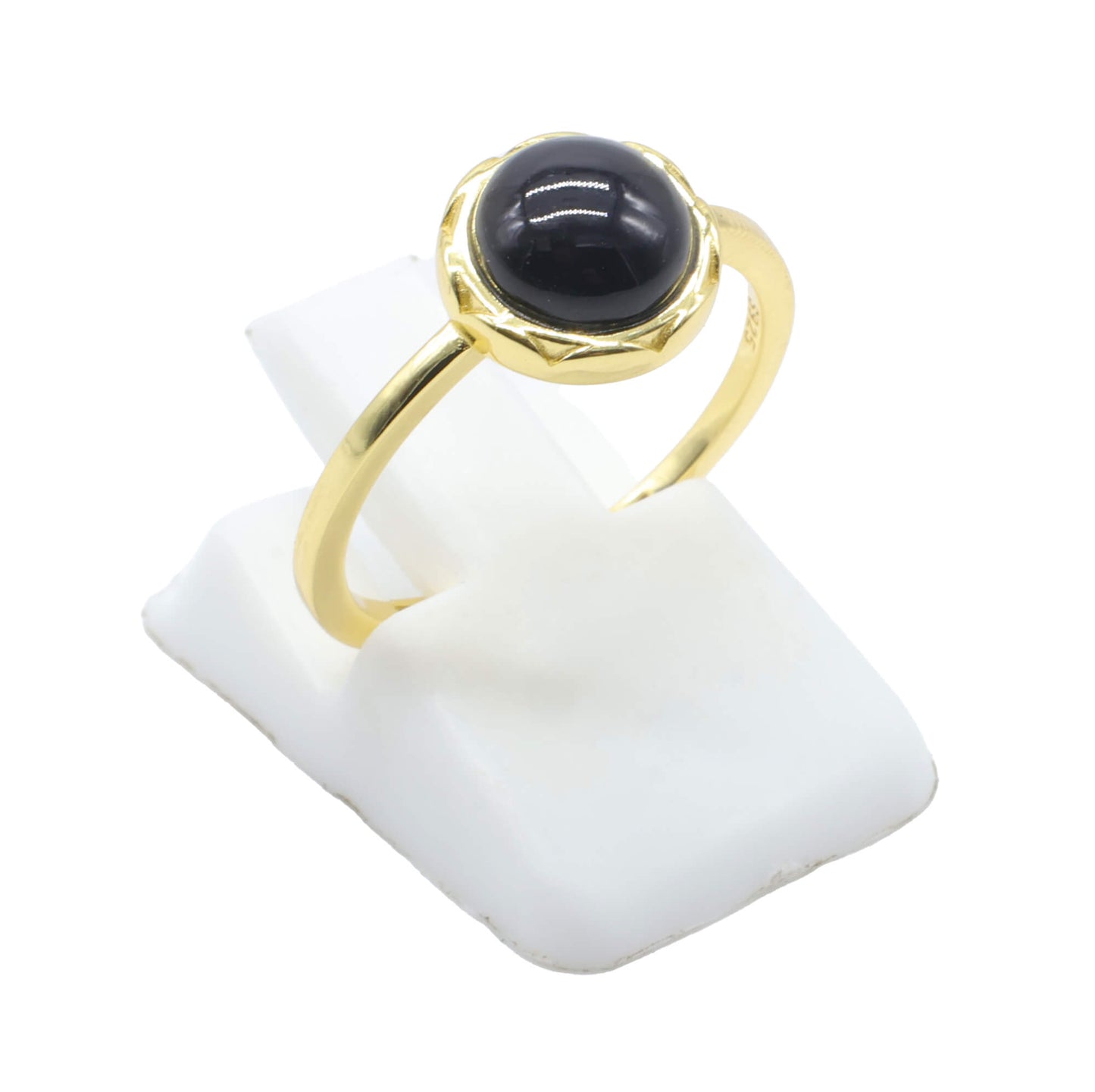 Bague Ronde Argent 925 Plaquée Or