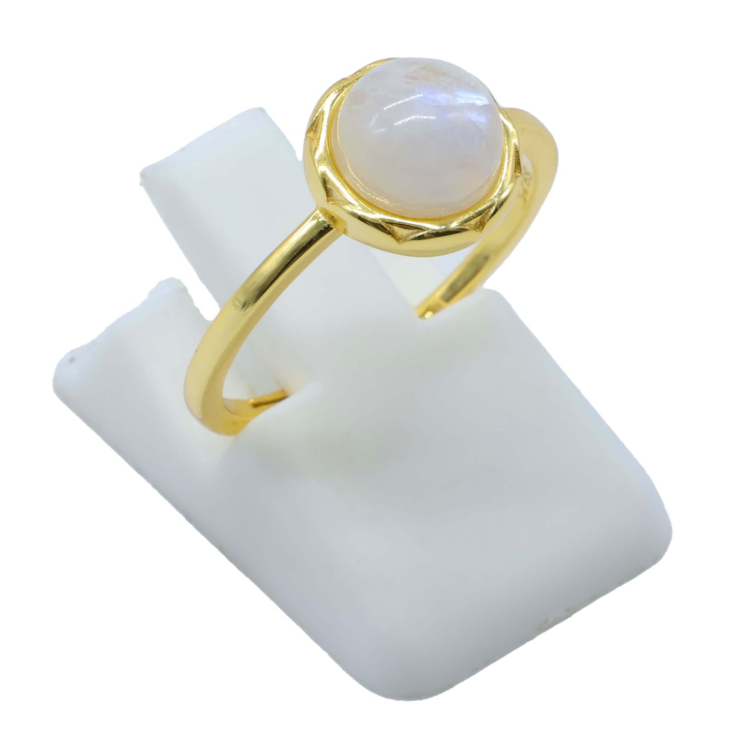 Bague Ronde Argent 925 Plaquée Or