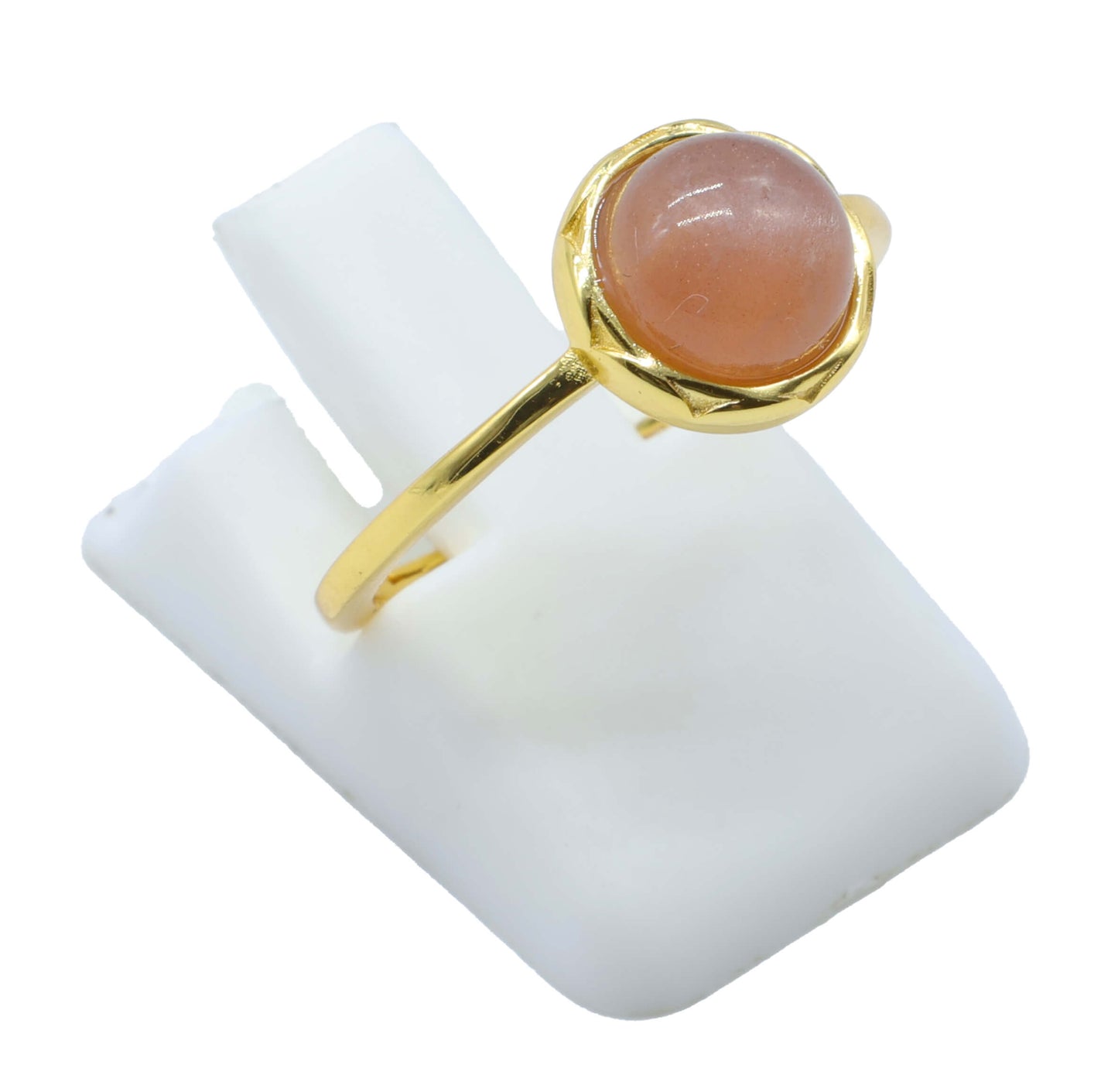 Bague Ronde Argent 925 Plaquée Or