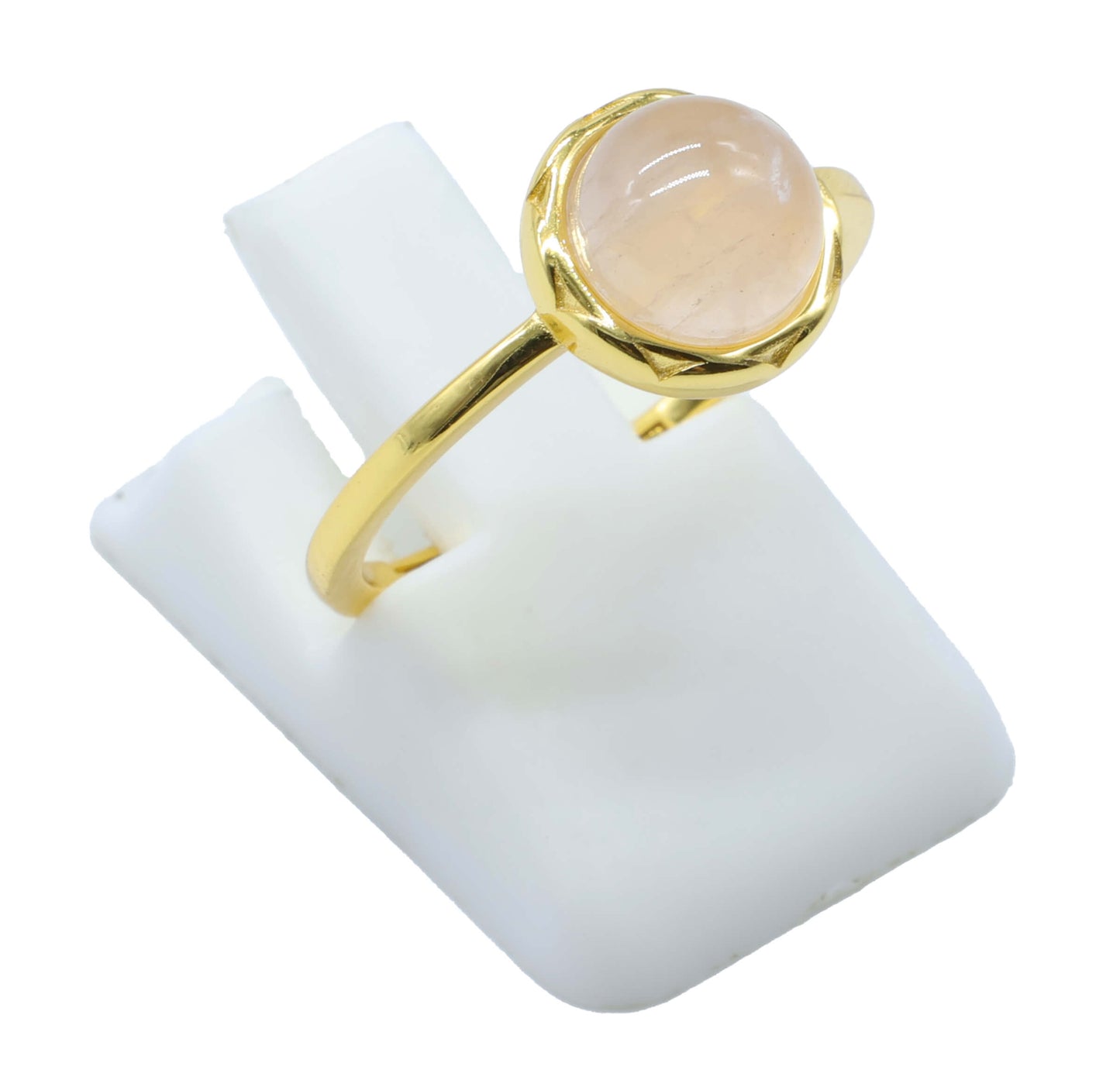 Bague Ronde Argent 925 Plaquée Or