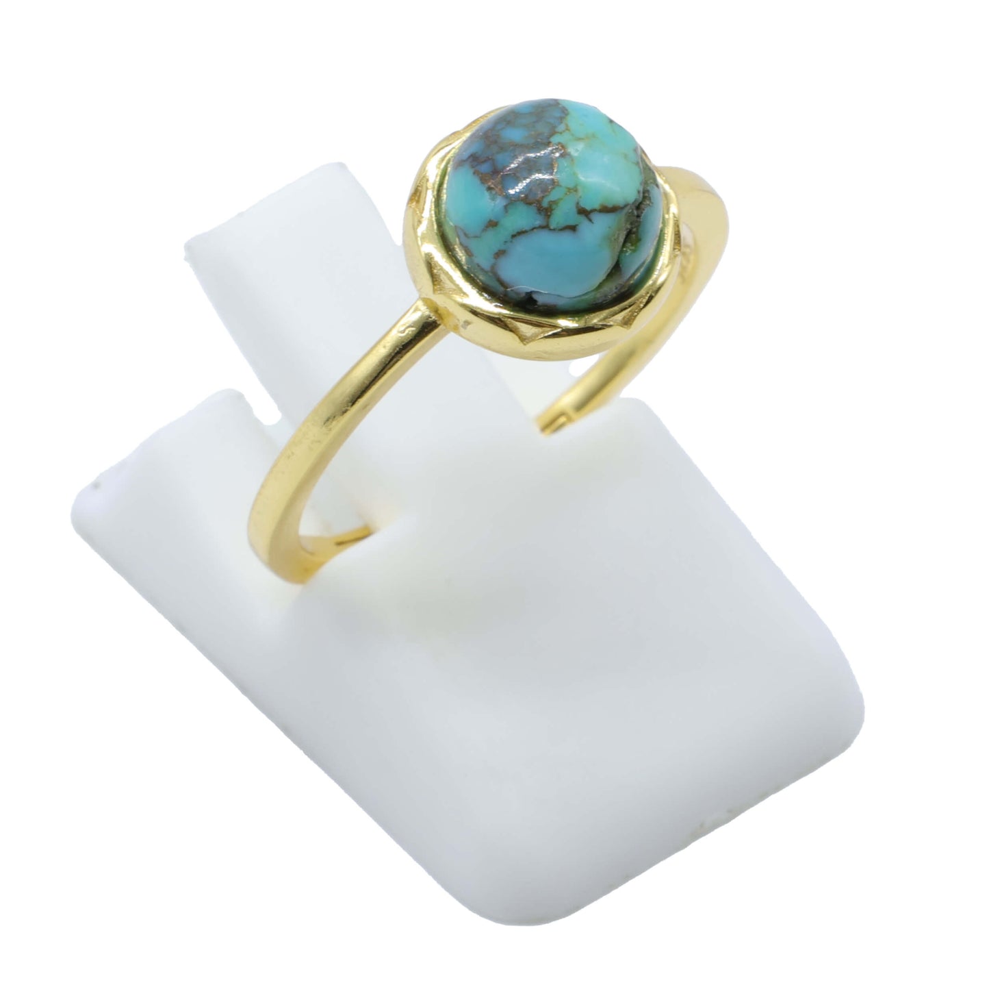 Bague Ronde Argent 925 Plaquée Or